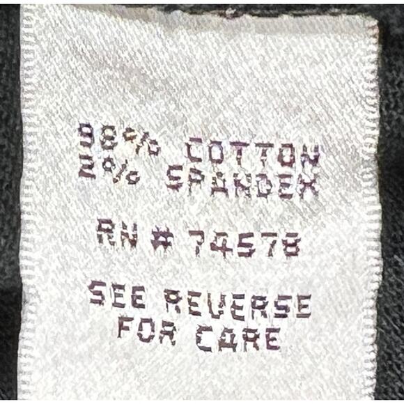 Cache Y2K Low-Rise Bootcut Jeans Sz 8 Black Cropped Wide-Leg Bling Pockets FADED - Picture 15 of 15